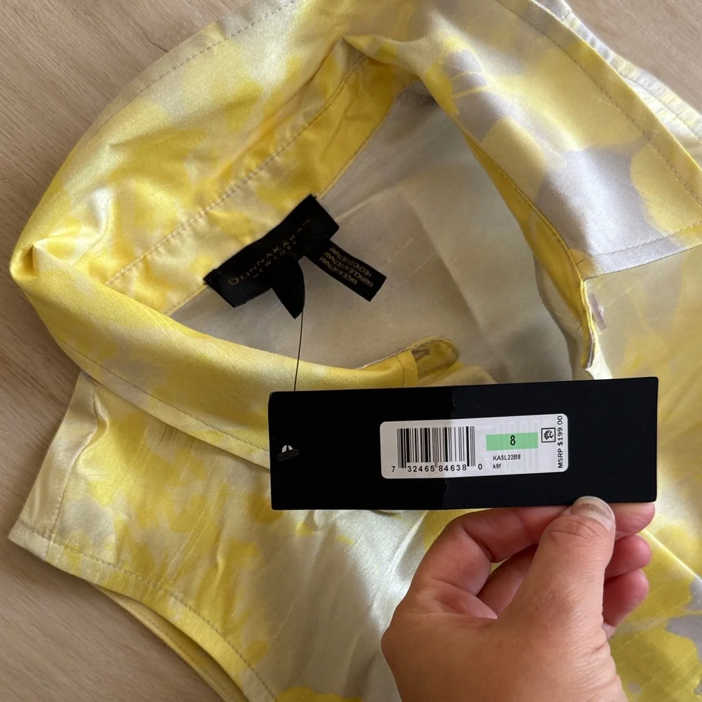 Donna Karan Yellow and Gray A-Line Skirt - Picture 8 of 8